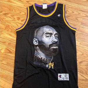 Champion Black and Purple Graphic Basketball Jersey Kobe Bryant mamba lakers nba